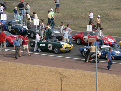 The Revington TRS lines up against GT40's, AC Cobras and Ferraris