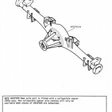 REAR AXLE - Rear Axle Unit (3.27:1 Ratio) - Fitted with Automatic Gearbox Only (up to VIN402000 only, 1F-05R/1F-06L/1F-06R for future)