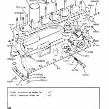 ENGINE (P.I. MODELS) Cylinder Block, Liners, Oil Pressure Relief Valve and Switch, Core Plugs