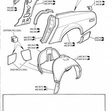 BODY SECTION - Rear Quarter Panels, Rear Wheelarch, Tonneau Panels