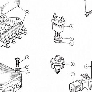 ELECTRICAL EQUIPMENT: Foot Dipper, Relays and Fuse Box