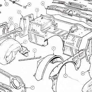 BODY AND FITTINGS: Front Body Panels and Assembly