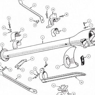 BODY AND FITTINGS: Steering Column Assembly and Details