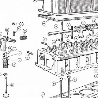 ENGINE: Cylinder Head Assembly, Valves, Push Rods, Tappet, Rocker Shaft and Cover Assembly