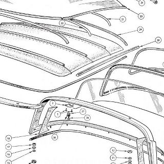 BODY AND FITTINGS: Backlight and Surry Roof Assembly