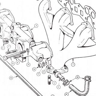 ENGINE: Manifolds Exhaust and Inlet, and Gasket