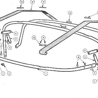 BODY AND FITTINGS: HOOD STICKS AND HOOD COVER AND HOOD STICKS COVER.