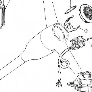 ELECTRICAL EQUIPMENT: HORNS, HORN PUSH, FLASHER UNIT AND TRAFFICATOR SWITCH.