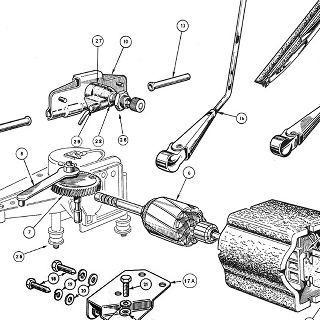 ELECTRICAL EQUIPMENT: WINDSCREEN WIPER ASSEMBLY.