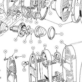 ELECTRICAL EQUIPMENT: HEAD, SIDE, FLASHER AND TAIL LAMPS.