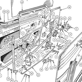 BODY AND FITTINGS: DOORS, HINGES AND LOCKS, GLASS, REGULATOR AND TRIM.