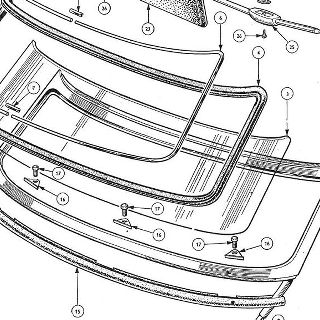 BODY AND FITTINGS: WINDSCREEN ASSEMBLY, MIRROR AND SUN VISORS.