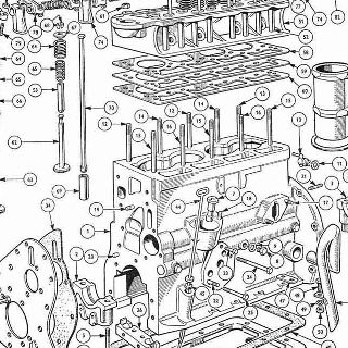 ENGINE: CYLINDER BLOCK AND HEAD.