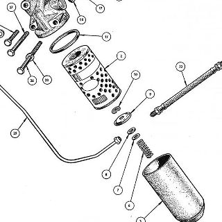 ENGINE: OIL FILTER ASSEMBLY.