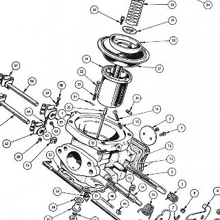 ENGINE: 1-3/4" STROMBERG CARBURETTORS.