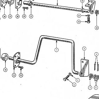 ACCELERATION CONTROL: ACCELERATOR PEDAL AND LEVER.