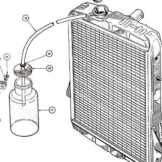 RADIATOR AND OVERFLOW BOTTLE. TOOLS AND SERVICE KITS (Not illustrated).