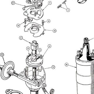 ELECTRICAL EQUIPMENT: DISTRIBUTOR AND IGNITION COIL.