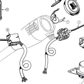 ELECTRICAL EQUIPMENT: HORNS, HORN PUSH, FLASHER UNIT, TRAFFICATOR AND LIGHTING SWITCH.