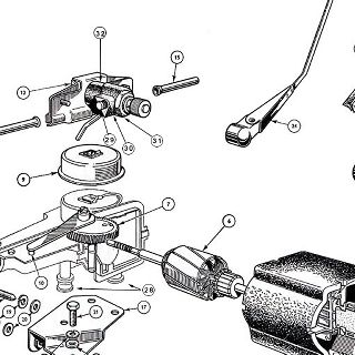 ELECTRICAL EQUIPMENT: WINDSCREEN WIPER ASSEMBLY.