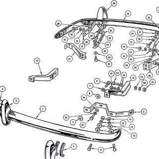 BODY AND FITTINGS: FRONT AND REAR BUMPERS AND OVERRIDERS.