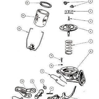 83 m.m. and 86 m.m. ENGINE: PETROL PUMP ASSEMBLY.