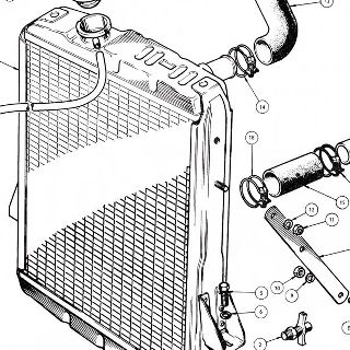 RADIATOR: HOSES AND OVERFLOW BOTTLE