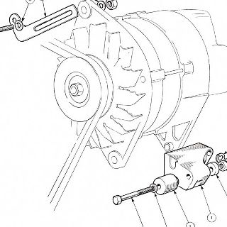 ENGINE: ALTERNATOR MOUNTING, SPARK PLUGS AND HT LEADS