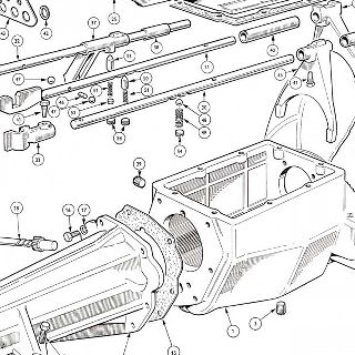 GEARBOX: CASING, TOP COVER AND MOUNTING