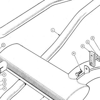 EXHAUST SYSTEM (CARBURETTOR MODEL) Front Exhaust Pipe Assembly, Intermediate Exhaust Pipe, Silencer and Tail Pipe