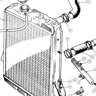 RADIATOR Radiator Block Assembly, Overflow Bottle