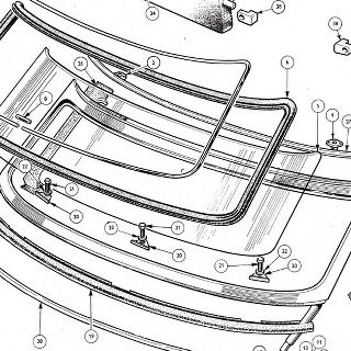 BODY AND FITTINGS: Windscreen Assembly and Attachements Windscreen Assembly, Interior Mirror Pack, Interior Mirror Assembly, Sun Visor Assembly