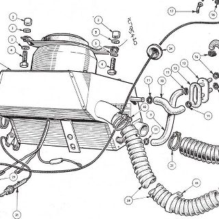 BODY AND FITTINGS: Heater Heater Details, Demister Outlet