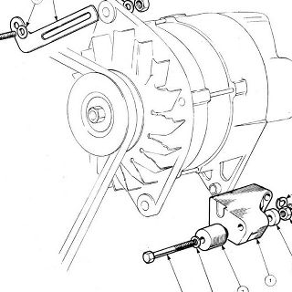 ENGINE (Carburettor Model): Alternator Mounting