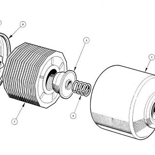 ENGINE (Petrol Injection Model): Oil Filter Oil Filter Assembly (Full Flow)