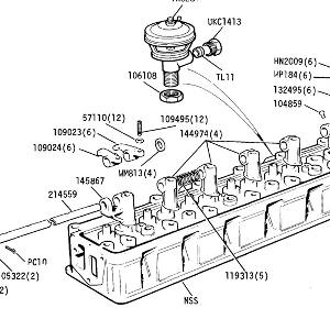 ENGINE (CARB MODELS) Cylinder Head Rocker Gear and E.G.R. Valve