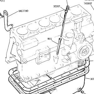 ENGINE (P.I. MODELS) Sump, Dipstick, Lifting Eyes