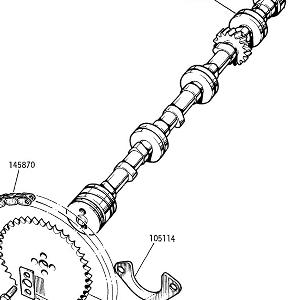 ENGINE (P.I. MODELS) Camshaft, Timing chain and sprocket