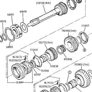 GEARBOX Constant Pinion Shaft and Mainshaft Gears