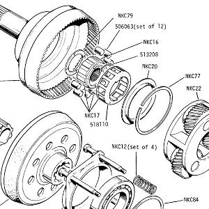 'J' TYPE OVERDRIVE UNIT Annulus, Sunwheel, Planet Carrier, Sliding Member & Unidirectional Clutch