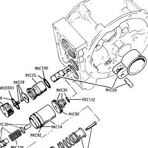 'J' TYPE OVERDRIVE UNIT Relief Valve, Accumulator and Pump details