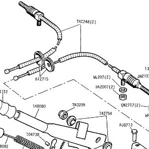 HANDBRAKE ASSEMBLY and cables