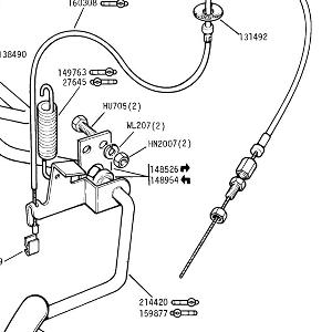 ACCELERATION Control Pedal, bracket, bearings & cable