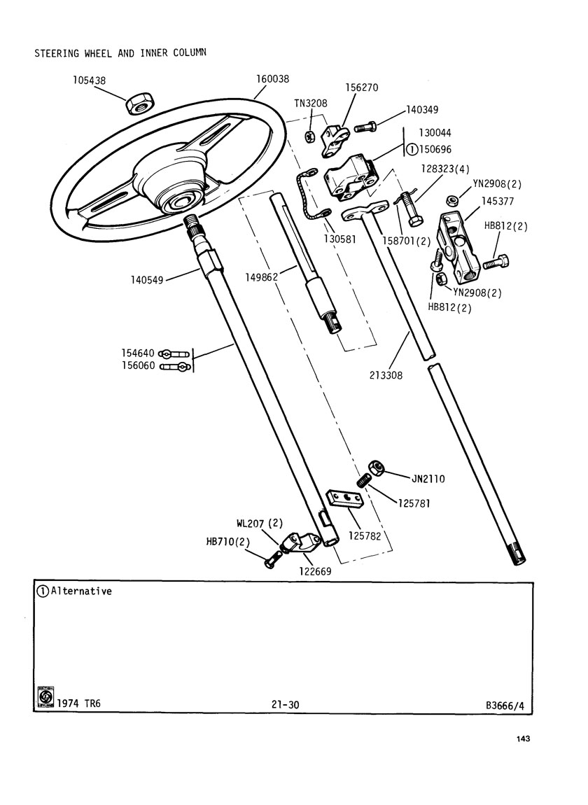 Revington Tr Tr6cr Plate 21 30 Steering Wheel And Inner Column For Tr6 Cr Revington Tr Tr6cr Plate 21 30 Steering Wheel And Inner Column For Tr6 Cr