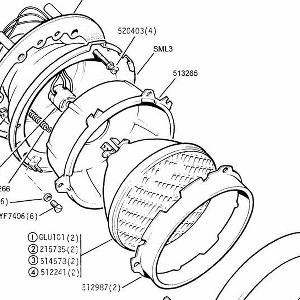 HEADLAMPS Headlamps, Rim, Shell and Wiring