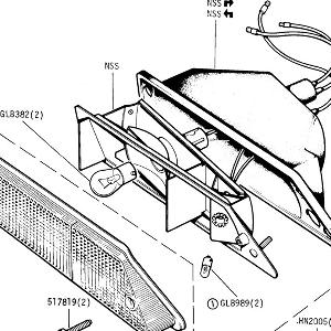 ELECTRICAL EQUIPMENT (P.I. MODELS) Front Side and Flasher Lamps