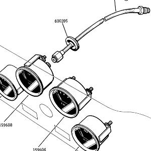 ELECTRICAL EQUIPMENT: FACIA Facia Instruments, Oil Pressure Pipe