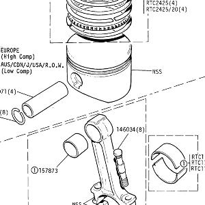 ENGINE - Piston, Connecting Rod