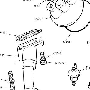 ENGINE - Oil Suction Pipe, Oil Transfer Adaptor, pressure switch