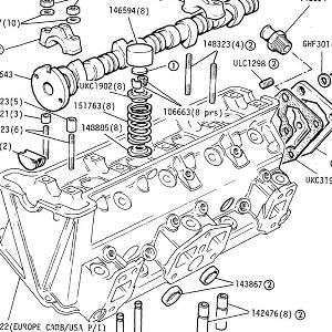 ENGINE - Cylinder Head, Camshaft, Water Transfer